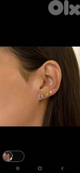 earrings fi kaza lon 7abbe kbire 3=15$ 4