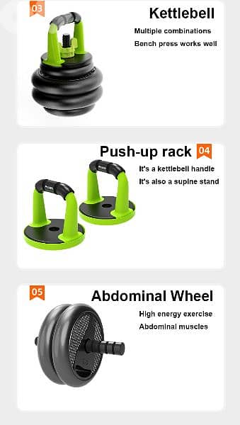 40kg multifunctional Dumbbell Set 2