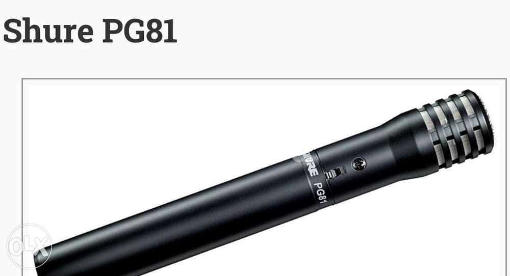 Shure PG81 (Condenser Instrument Microphone) 4