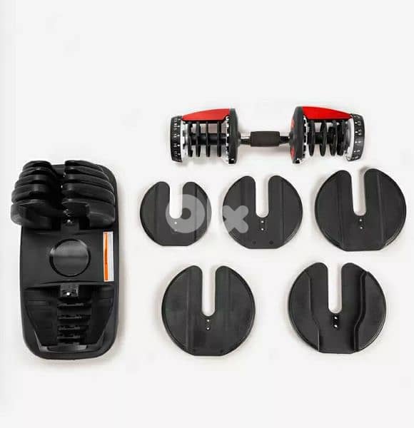 2Pcs Adjustable Dumbbell 4