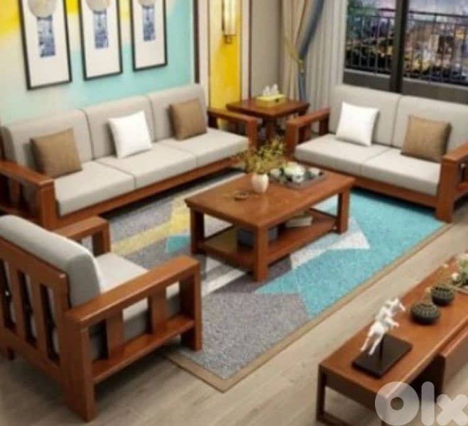Indoor Wooden Sofa 0