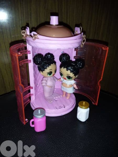 2 LOL MGA Gorgeous Small weared dolls +OMG box +2 Termos Cups, All=25$ 1