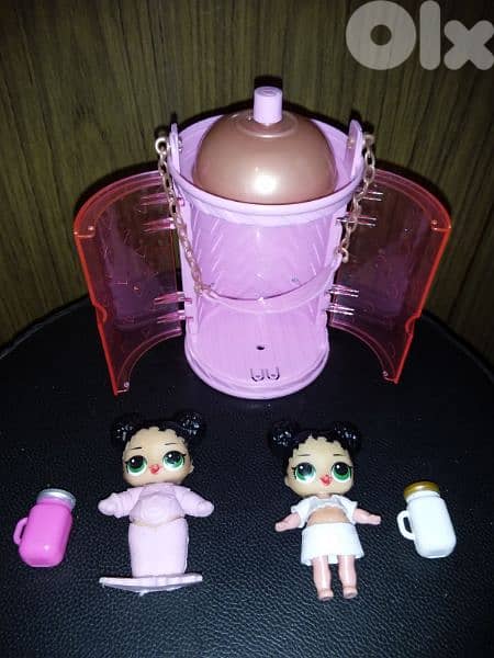 2 LOL MGA Gorgeous Small weared dolls +OMG box +2 Termos Cups, All=25$ 2