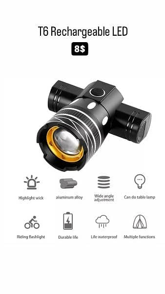 Adjustable Led T6 0