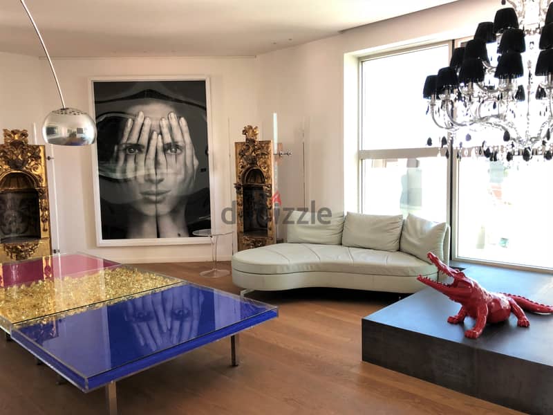 Apartment in Achrafieh with City and Partial Sea View +120 SQM Terrace 0