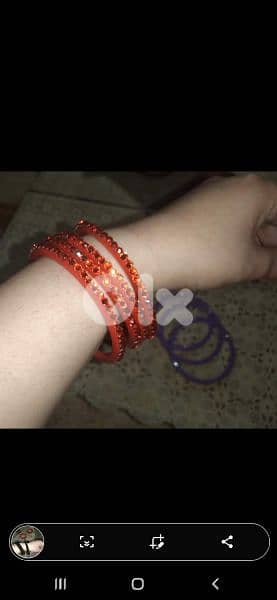 plastic brac3lets 6 colours strass all over 5=15$ 4