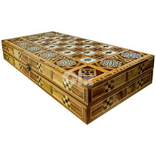 Brand New Cedar Backgammon Boardgame 0