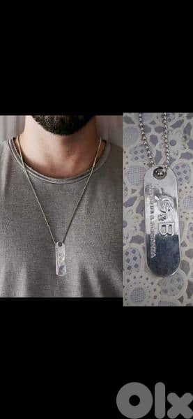 necklace G&B men stainless steel 0