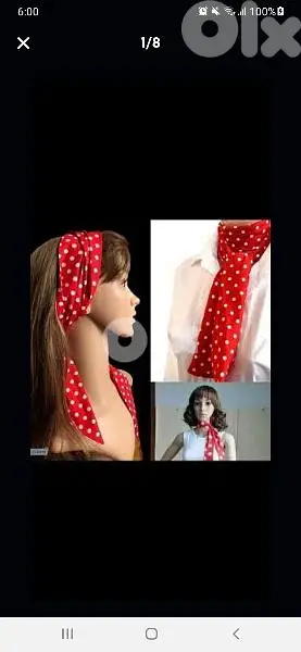 scarf only red 155cm long* 12cm width