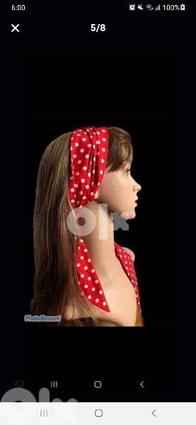 scarf only red 155cm long* 12cm width 2