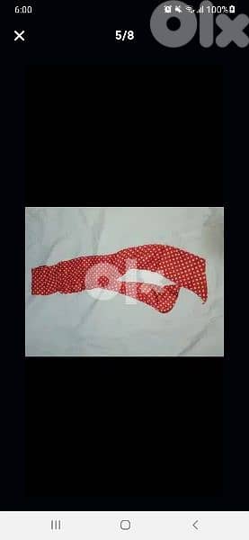 scarf only red 155cm long* 12cm width 4