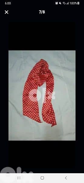 scarf only red 155cm long* 12cm width 5
