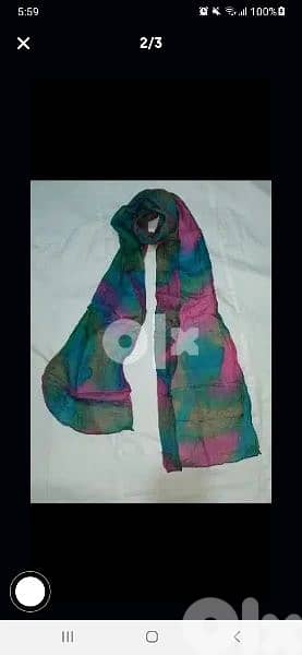 scarf foulard mlawan toul 180cm b 3ared 30cm  2= 15$ 1