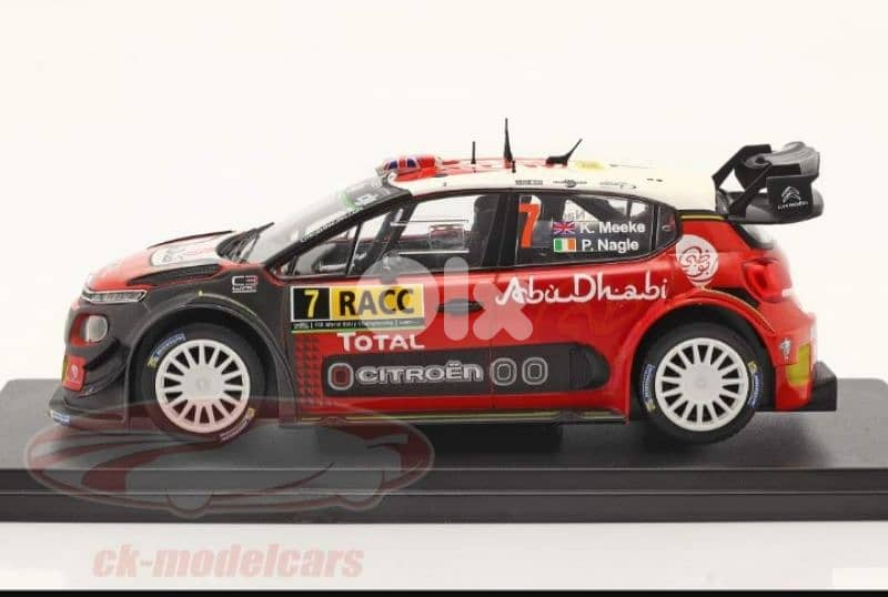 Citroën C3 WRC Rallye Catalunya (2017) diecast car model 1:24. 2
