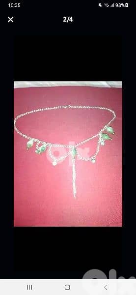 necklace chain and stones 1
