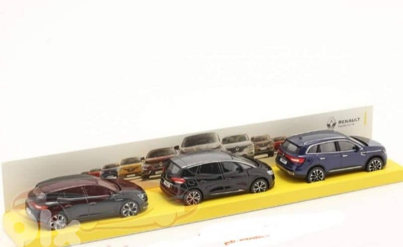 Renault 3 car set diecast car model 1;64. 1