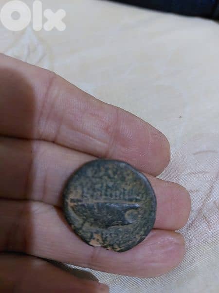 Phoencian Bronze Coin for the Roman Emperor Elagabalus year  218 AD 1