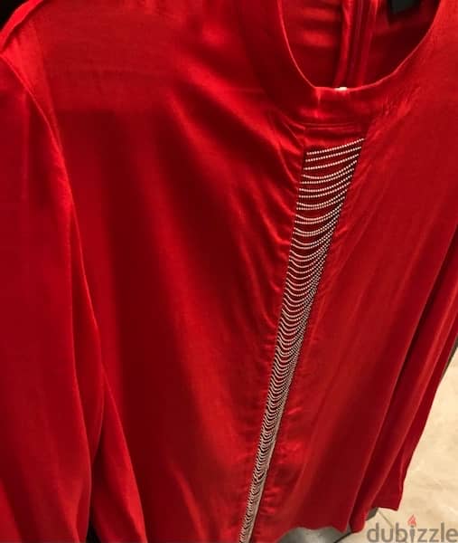 chemise like top, red, high quality, size medium 1