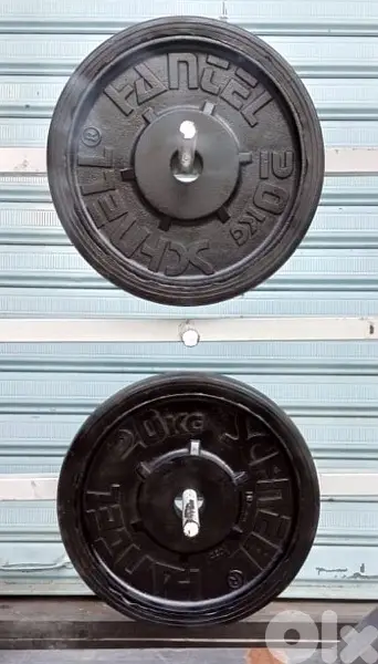 olympic plates rubber and iron like new 70/443573 RODGE
