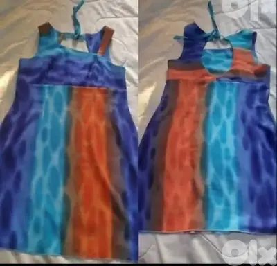 rainbow coloured dress s to xxL