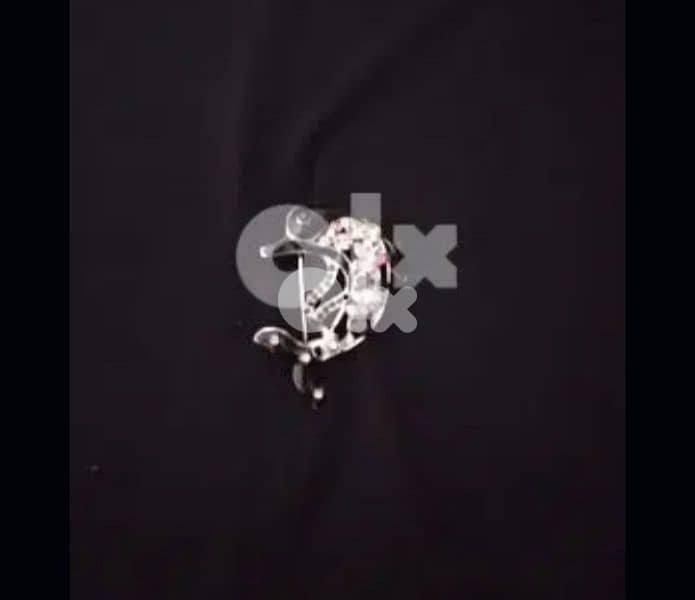 dolphin shape scarf brooch 2