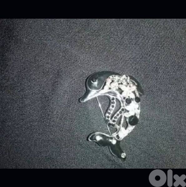 dolphin shape scarf brooch 4