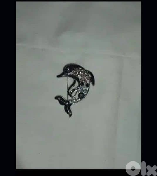 dolphin shape scarf brooch 10