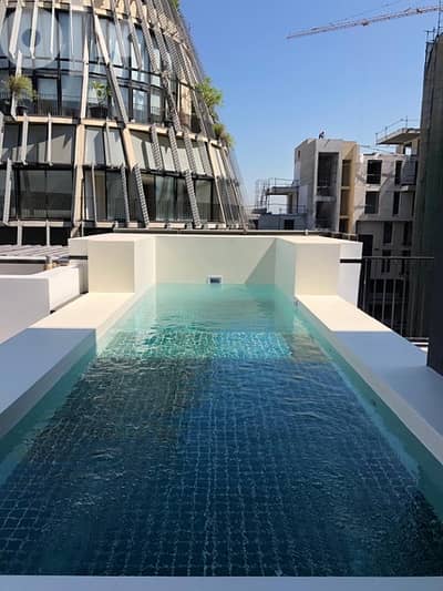 Amazing lofty penthouse with suspended pool and terrace