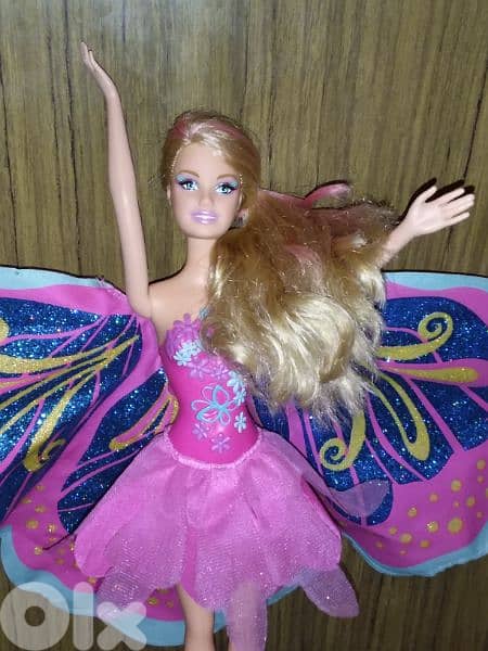 FAIRY TASTIC/ BUTTERFLY/ PRINCESS Barbie 3 in 1 Mattel Great doll=30 4