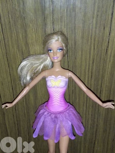 Barbie FAIRYTALE MAGIC FASHION FLOWER Butterfly great doll No Wings=20 1