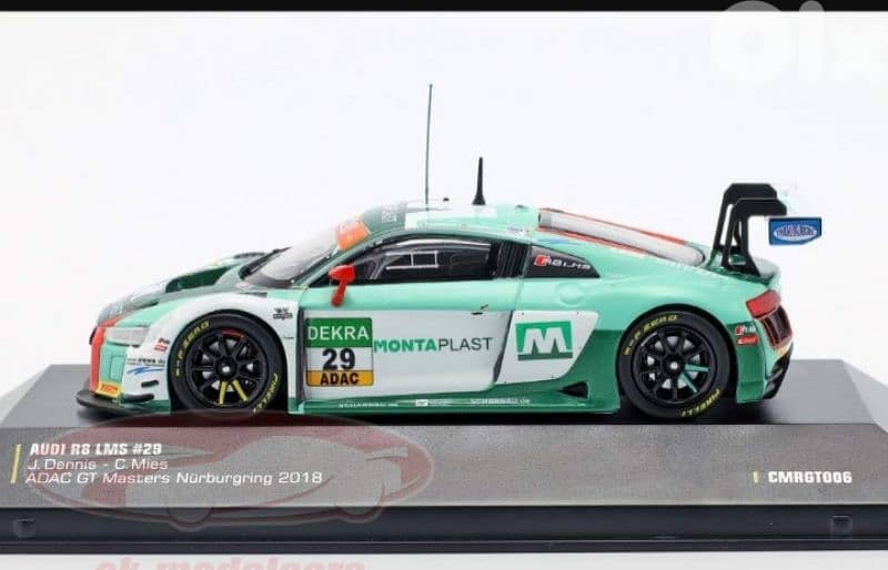 Audi R8 LMS (GT Masters 2018) diecast car model 1;43. 2