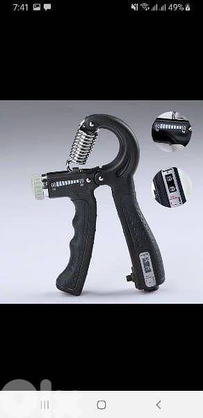 Adjustable hand grip with counter 1