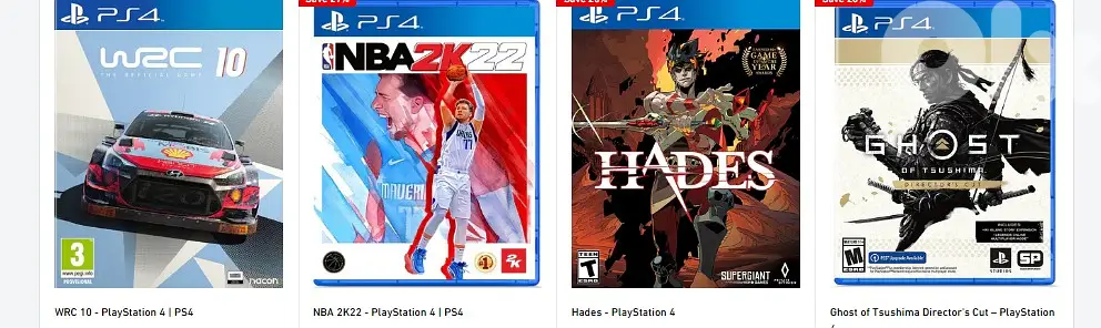 PS4 Games for Sale