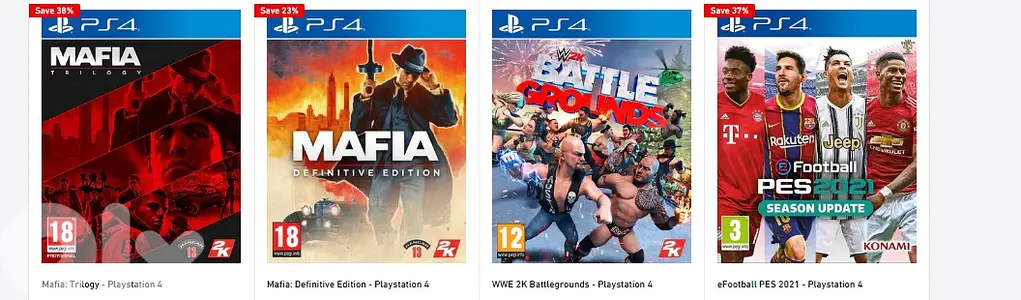 PS4 Games for Sale