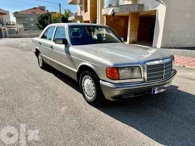 Mercedes-Benz 300 SE Model 1990 Gray In Blue No Accidents