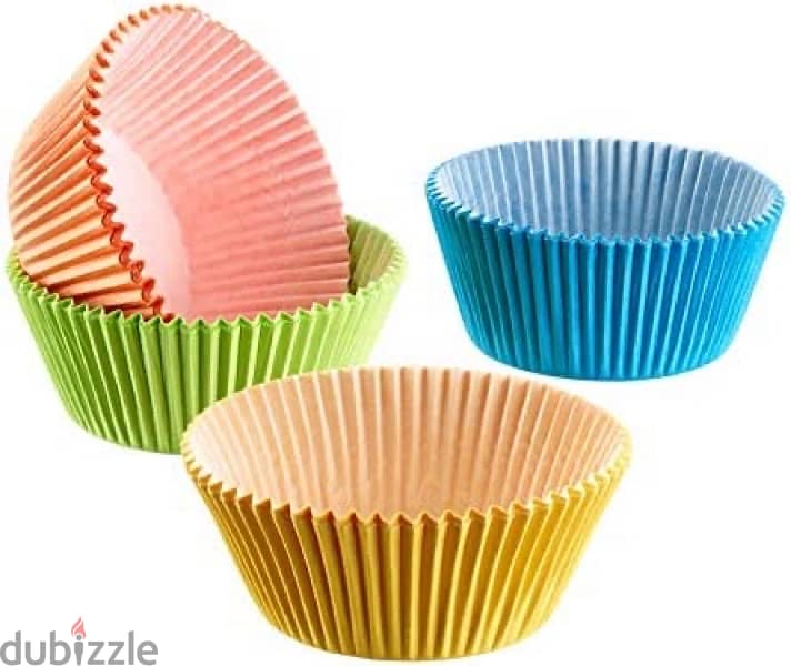 birthday supplies, cup cakes, multicolor, 100 pieces 0