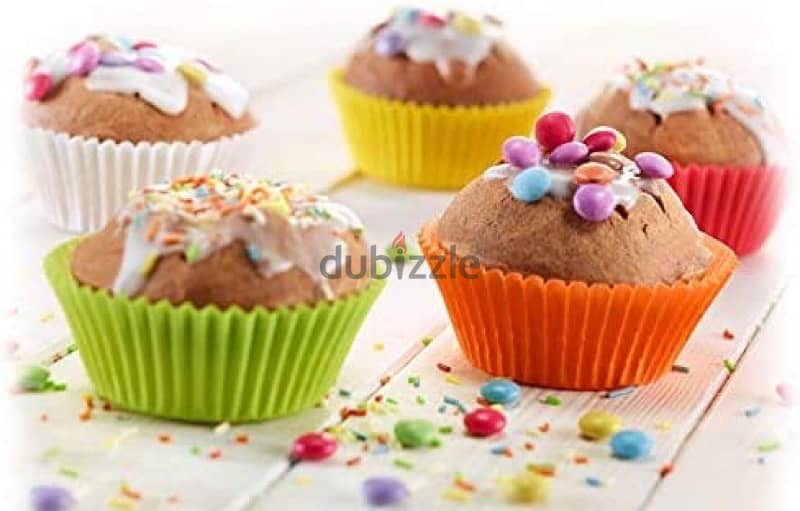 birthday supplies, cup cakes, multicolor, 100 pieces 2