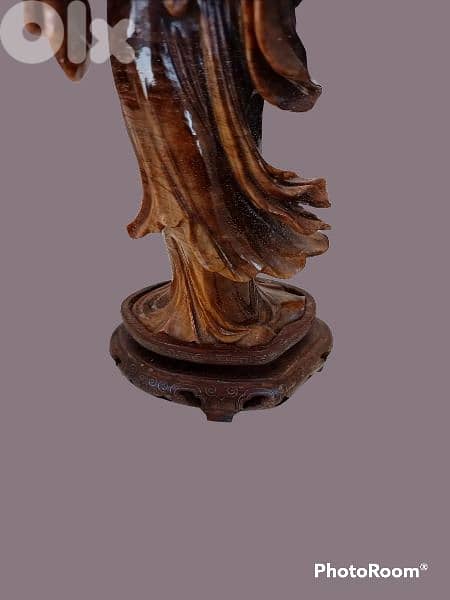 19th. century Chinese Tiger Eye stone statue hand carved 5