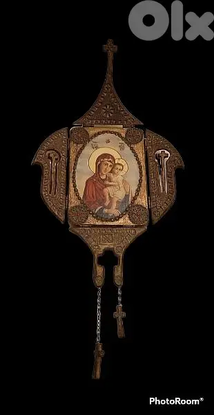 Rare 19th century foldable Russian Icon