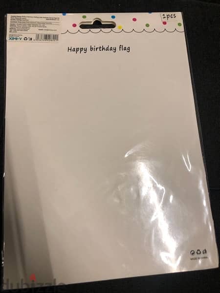 birthday supplies, banner, girly colors 1