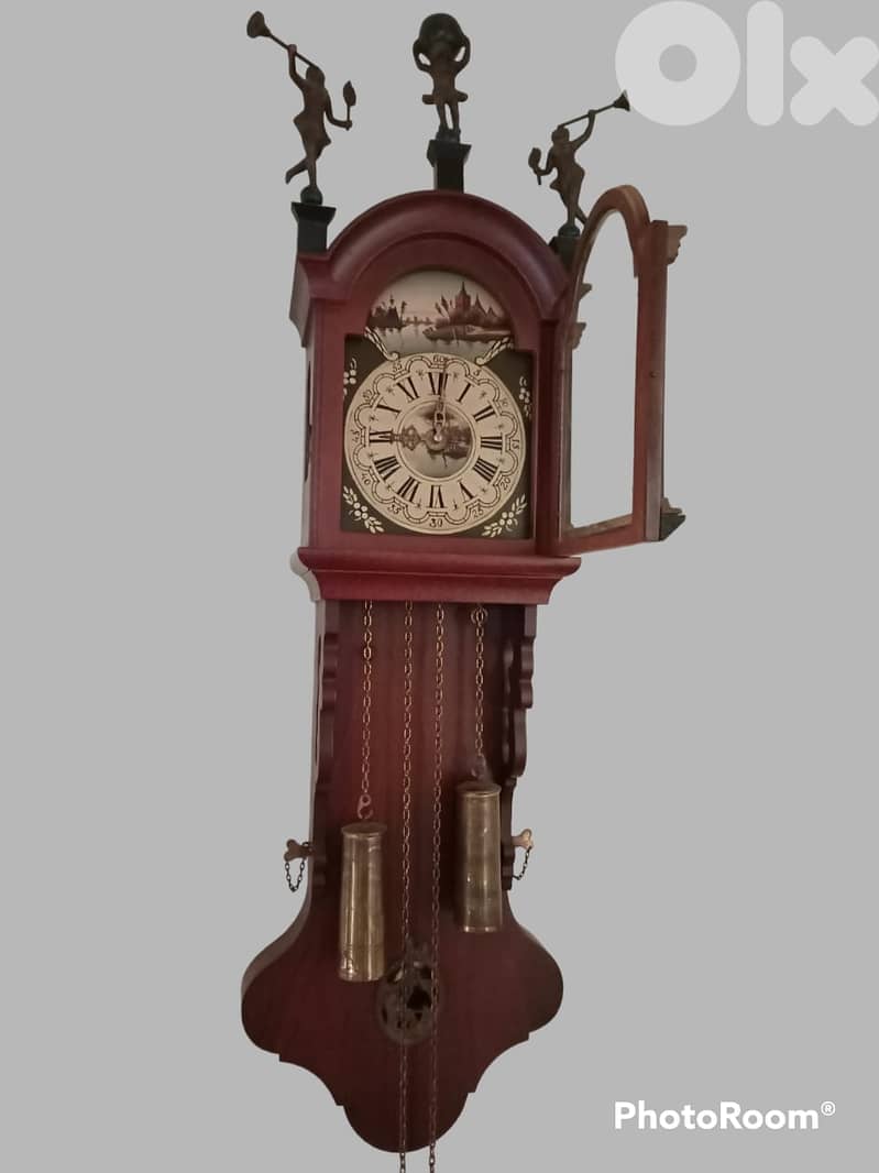 Old Marine Dutch tail wall clock in perfect condition 1