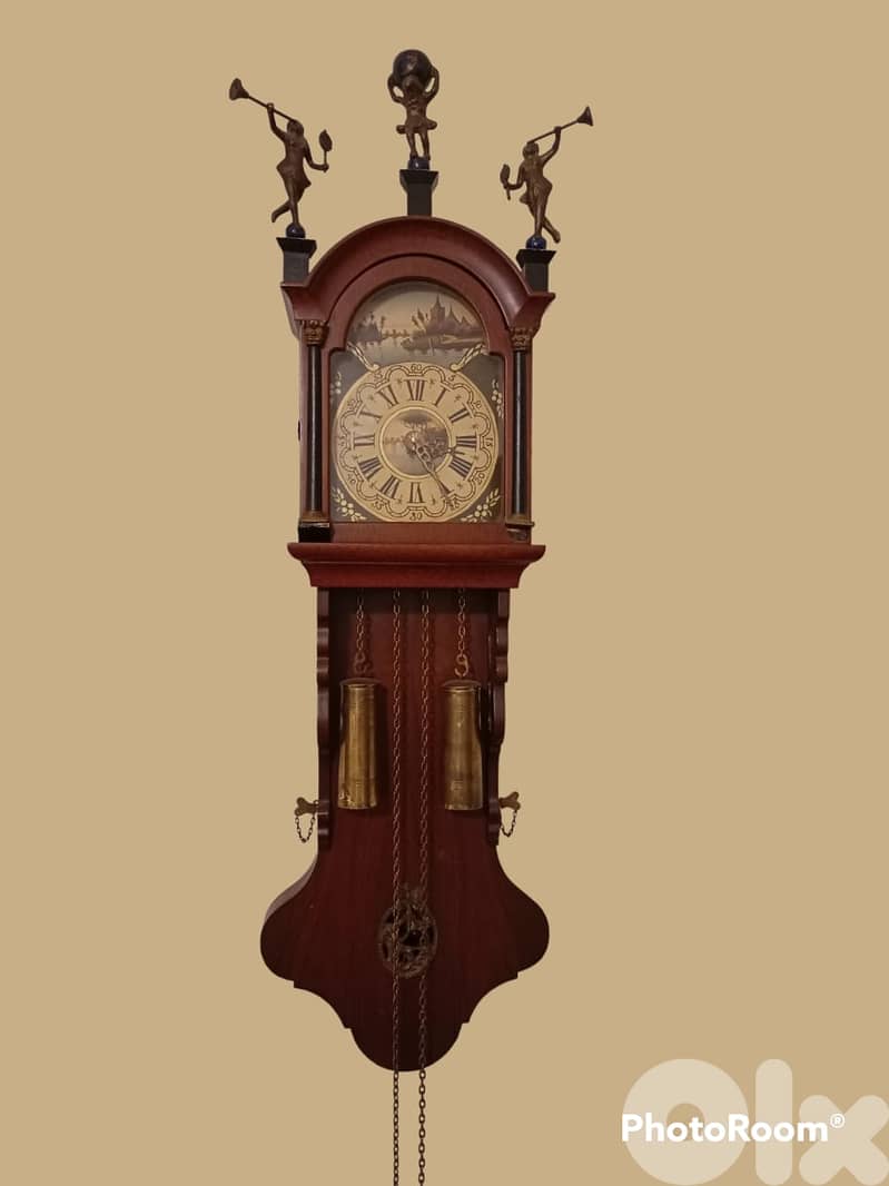 Old Marine Dutch tail wall clock in perfect condition 2