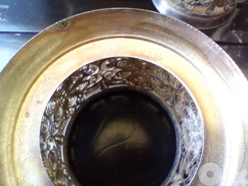 6 porte-verre en argent massif Russe ancien,travail philligram 3