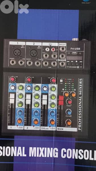 mixer leem 4 channel,usb & bluetouth,new in box 0
