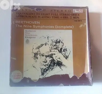 beethoven complete nine simphonies vintage  reel tape