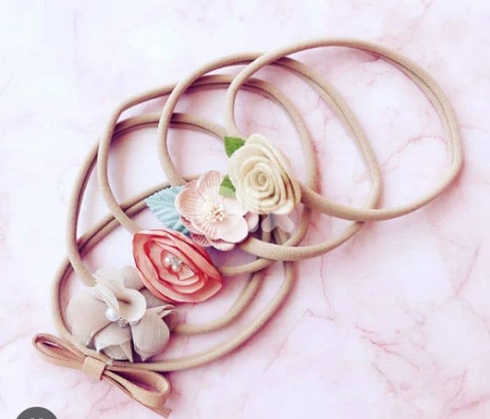 floral baby girl head bands 0