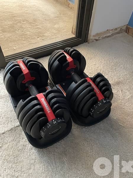 adjustable dumbells 2.5 -24 kg 1