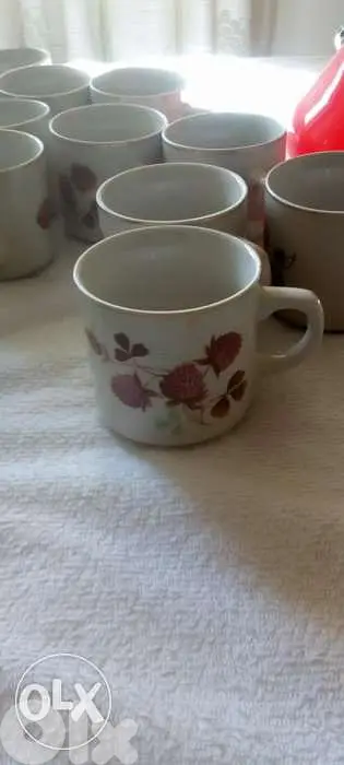 Tea cups. new not used. 6 pieces. فناجين شاي ٦ قطع