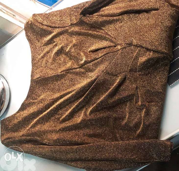 top for women, blouse, Gold texture and elegant blouse, KOTON brand 0
