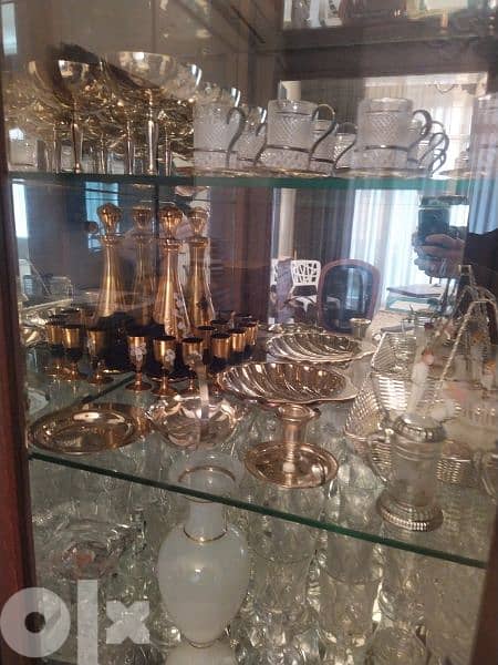 full dining room with some silvers and chrystals 2